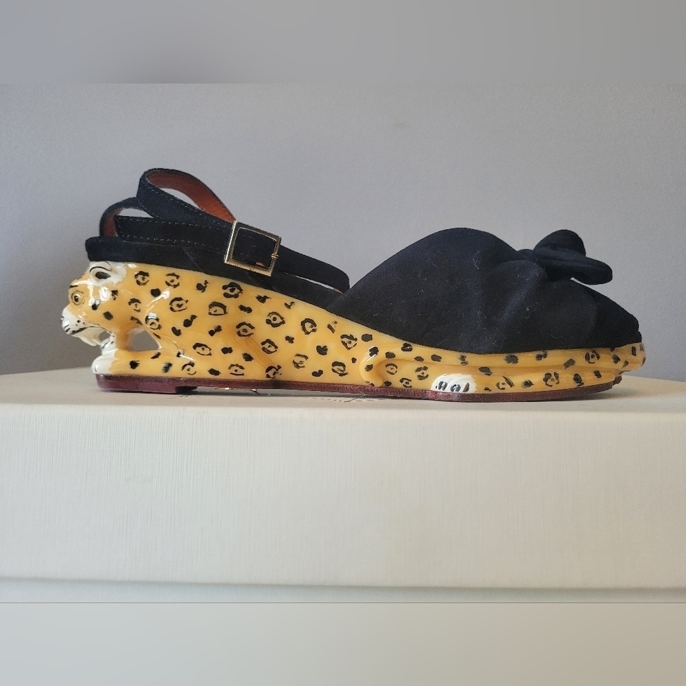 Charlotte Olympia Panthera Wedges, VGUC, Size 5.5 - Picture 9 of 13